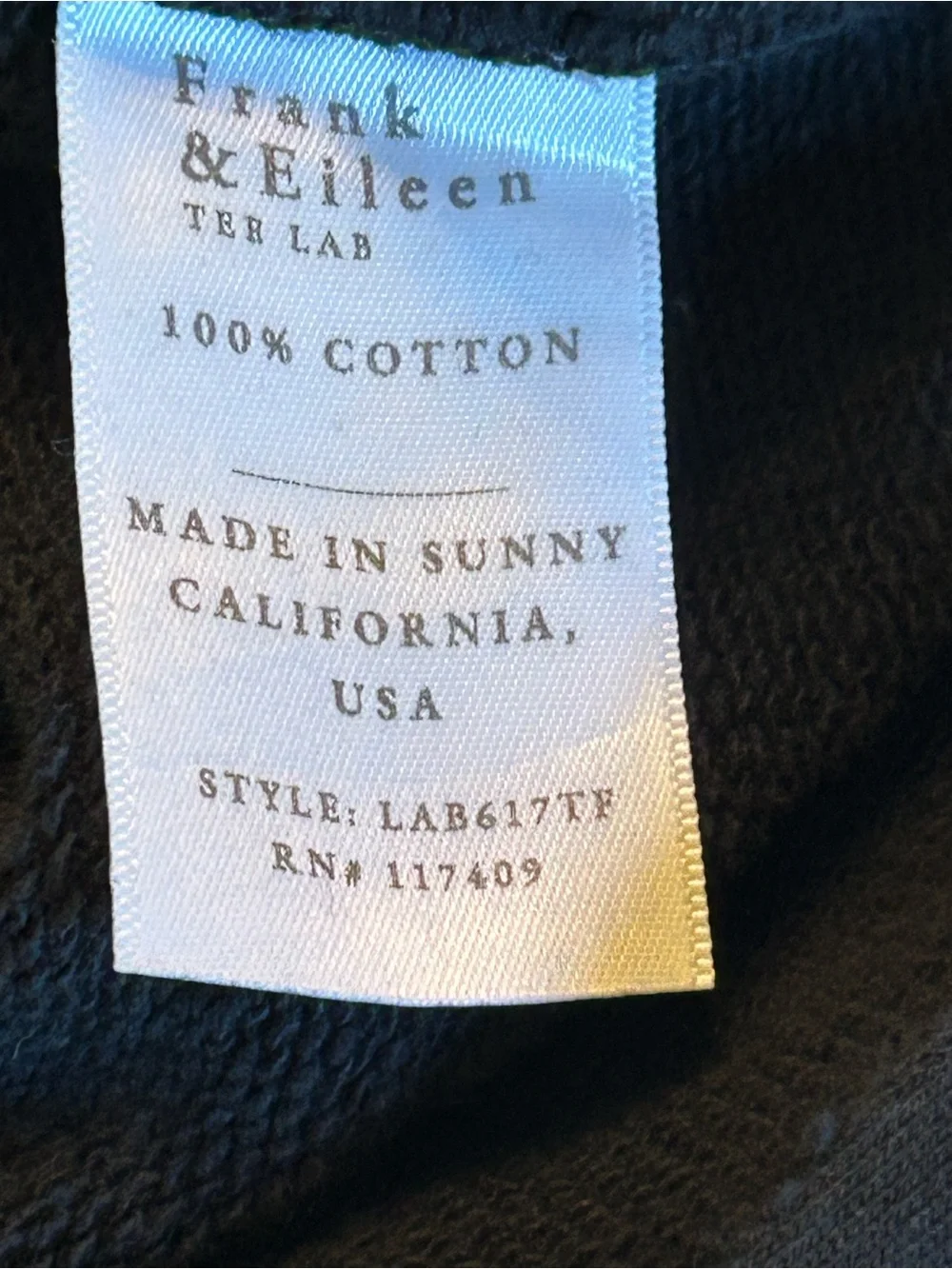 Frank & Eileen Donegal Unforgettable Skirt Cotton Black Midi Raw Hem Size XL